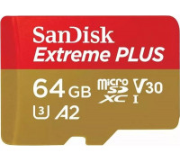SD  WD Extreme Plus MicroSDXC 64 GB Class 10 UHS-I/U3 A2 V30 (SDSQXBU-064G-GN6MA)