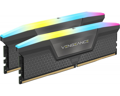 Corsair Vengeance RGB, DDR5, 64 GB, 6200MHz, CL32 (CMH64GX5M2B6200C32)