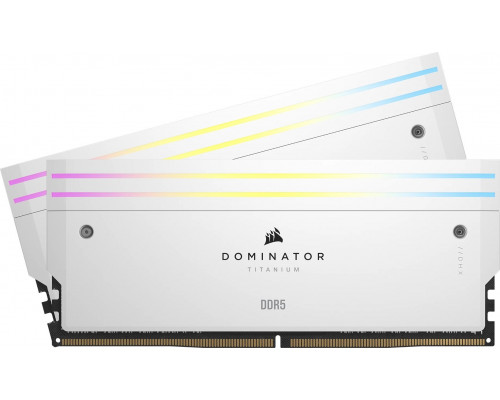 Corsair Dominator Titanium RGB, DDR5, 64 GB, 6400MHz, CL32 (CMP64GX5M2B6400C32W)