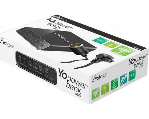 Yolco Yopowerbank RSX6 20000mAh Black