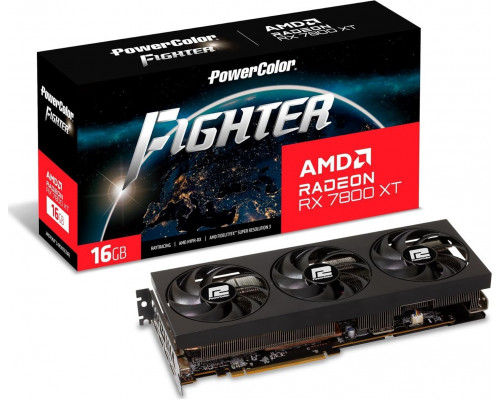 *RX7800XT Power Color Fighter Radeon RX 7800 XT 16GB GDDR6 (RX 7800 XT 16G-F/OC)