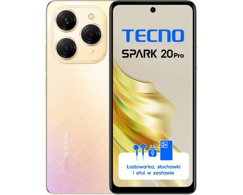 Tecno Spark 20 Pro 8/256GB Yellow  (KJ6_256+8_SB)