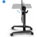 Gaming galds SENSE7 biurko mobilne Black 70 cmx52 cm czarny