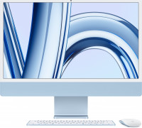Apple Apple iMac 24” 4.5K Retina, Apple M3 8C CPU, 10C GPU/8GB/256GB SSD/Blue/SWE Apple