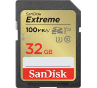 SD  SanDisk Extreme SDHC 32 GB + 32 GB Class 10 UHS-I/U3 V30 (SDSDXVT-032G-GNCI2)