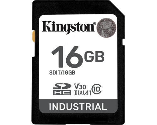 SD  Kingston Industrial SDHC 16 GB UHS-I/U3 A1 V30 (SDIT/16GB)