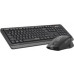 A4Tech A4tech FGS1035Q, bezprzewodowy biurowy zestaw klawiatura z myszą, szary