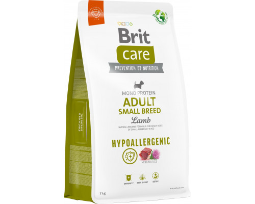 Brit Hypoalergiczna karma with lamb and riceem for dogs adults o wadze do 10 kg - opakowanie 7 kg