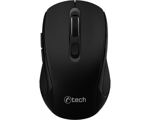 C-Tech C-TECH myš Dual mode, bezdrátová, 1600DPI, 6 tlačítek, černá, USB nano receiver