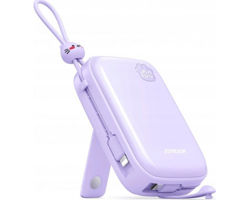 Joyroom Joyroom JR-L008 Plus Cutie Series 22.5W 20000mAh ze stojakiem violet