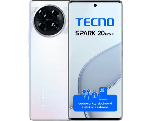 Tecno Spark 20 Pro+ 8/256GB White  (4894947019128)