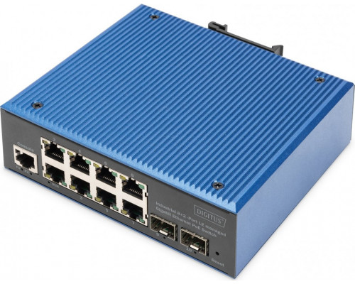 Switch Digitus DIGITUS Switch 8+2-Port L2 managed Gigabit Ethernet PoE
