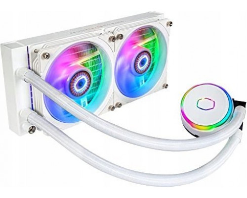 Cooler Master Cooler Master MasterLiquid PL240 Flux White Edition Obudowa komputera Zestaw do chłodzenia płynami 12 cm Biały