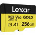 SD  Lexar Gold MicroSDXC 256 GB Class 10 UHS-II/U3 A1 V60 (LMSGOLD256G-BNNNG)