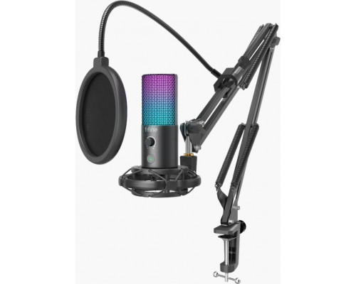 Fifine Fifine Technology FIFINE T669 PRO3 RGB Kondensatorinio Mikrofono Komplektas