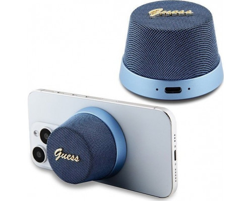 Guess Guess głośnik Bluetooth GUWSC3ALSMB Speaker Stand blue/blue Magnetic Script Metal