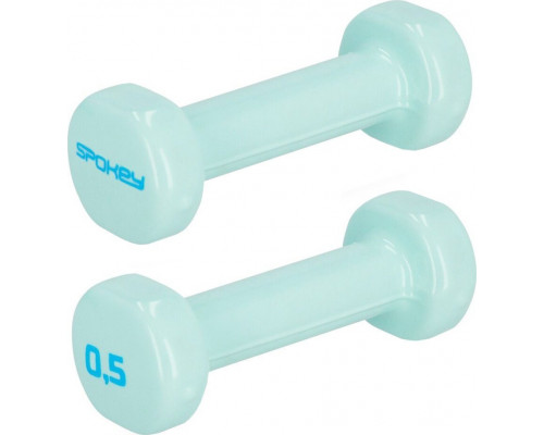 Spokey Dumbbells vinyl Spokey Shape 2x0,5 kg miętowe 941963