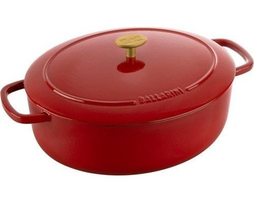 Ballarini Garnek cast iron owalny BALLARINI BELLAMONTE 75003-566-0 - 5,5 ltr red