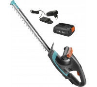 Gardena GARDENA Cordless Hedge Trimmer EasyCut 40/18V P4A Ready-To-Use Set, 18V (dark grey/turquoise, Li-Ion battery 2.0Ah, POWER FOR ALL ALLIANCE)