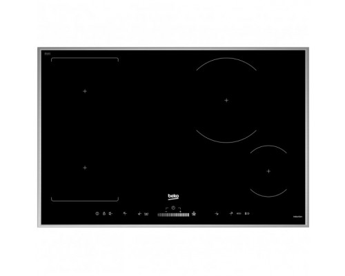 Beko BEKO HII 84500 FHTX, self-sufficient hob (black/silver, 80 cm)