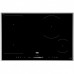 Beko BEKO HII 84500 FHTX, self-sufficient hob (black/silver, 80 cm)