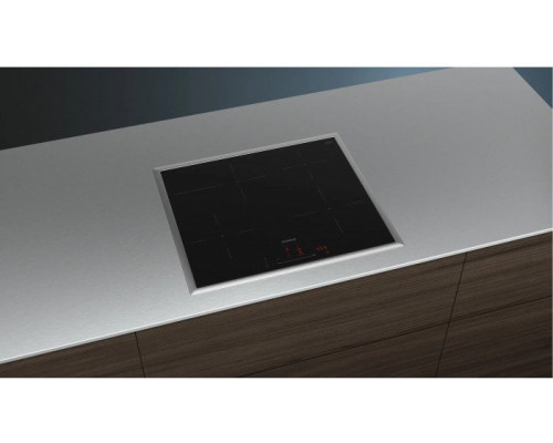 Siemens EH645HFB1E independent hob (black/stainless steel, 60 cm, Home Connect)