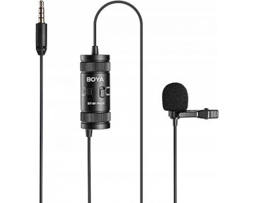 Boya Boya BY-M1 PRO II Lavalier Microphone --no batteries required and TRS/TRRS Switchable