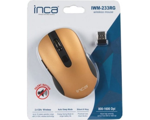 TRITON Inca IWM-233RG myszka Oburęczny RF Wireless Optyczny 1600 DPI