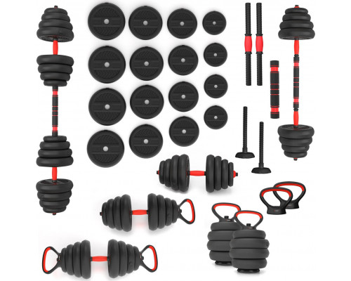 HMS ‎Dumbbells SGN130 Pro Set bituminous 2 x 15 kg