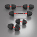 HMS ‎Dumbbells SGN130 Pro Set bituminous 2 x 15 kg