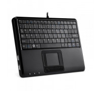 Perixx Perixx PERIBOARD-510 H PLUS US, mini USB keyboard, touchpad, hub, black