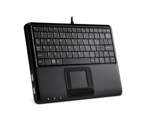Perixx Perixx PERIBOARD-510 H PLUS US, mini USB keyboard, touchpad, hub, black