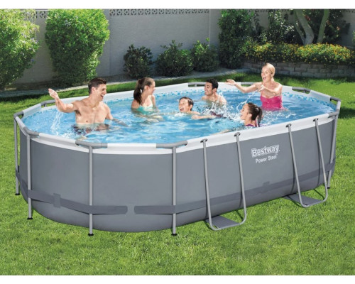 Bestway Bestway Swimming pool Power Steel with accessories, oval, 488x305x107 cm