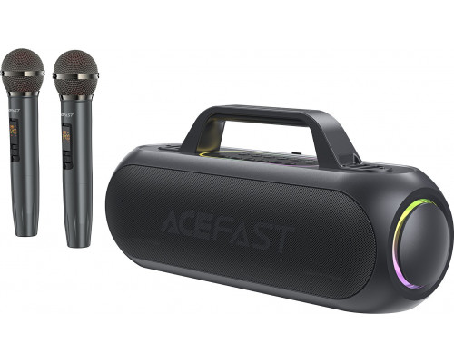 Acefast wireless do karaoke 200W z 2 mikrofonami USB-C black wireless do karaoke 200W z 2 mikrofonami USB-C black