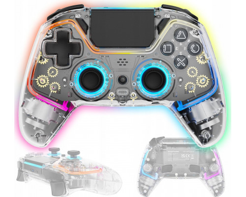 Deltaco Deltaco PS4/PC Controller wireless/BT transparent