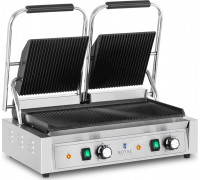 Royal Catering Grill kontaktowy podwójny dwustronny ryflowany 3600 W Grill kontaktowy podwójny dwustronny ryflowany 3600 W