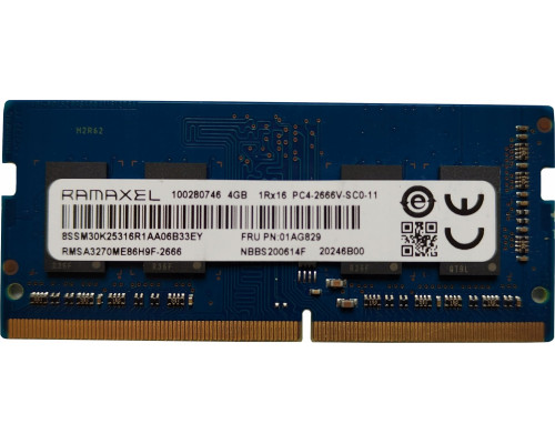 Lenovo 4GB DDR4 2666 SODIMM,Ramaxel