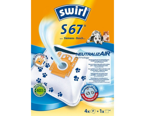 Swirl Swirl S67, Universal, Dust bag, White, Box, 4 pc(s)