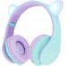 PowerLocus wireless dla dzieci PowerLocus P2 Kocie Uszy (niebiesko-fioletowe)
