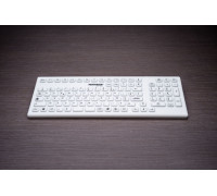 Gett GETT InduProof Smart Classic Silikonowa klawiatura z blokiem numerycznym 106 klawiszy IP68 wodoodporny można dezynfekować USB Kolor: biały Układ: DE