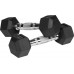 Rebel Dumbbells cast iron gumowane HEX 2x2 kg REBEL ACTIVE