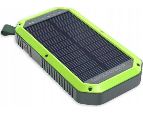 Realpower RealPower PB-10000 Solar  schwarz        10.000mAh