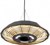 Targus TunaBone | Electric Ceiling Infrared Patio Heater | TB2068C-01 | Patio heater | 2000 W | Number of power levels 1 | Suitable for rooms iki 20 m² | Juodas | IP45 Targus TunaBone | Electric Ceiling Infrared Patio Heater | TB2068C-01 | Patio heater | 2000 W | Number of power levels 1 | Suitable for rooms iki 20 m² | Juodas | IP45