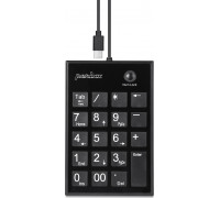 Perixx PERIPAD-202C, numeric keypad cable ports USB-C with 2x USB 2.0 Hub (USB-A)