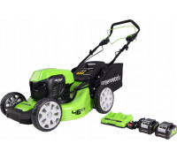 Greenworks 2x24V z napędem 46cm G24X2LM46SPK4X  zestaw ładowarka dual + 2 aku 4Ah