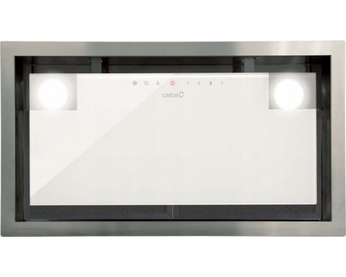 Cata CATA | Hood | GC DUAL A 75 XGWH | Canopy | Energy efficiency class A | Plotis 79.2 cm | 820 m³/h | Touch control | LED | Baltas glass