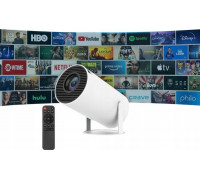 Heelly PROJEKTOR RZUTNIK ANDROID TV WIFI FULL HD PRZENOŚNY SMART GŁOŚNIK OBROTOWY