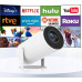 Heelly PROJEKTOR RZUTNIK ANDROID TV WIFI FULL HD PRZENOŚNY SMART GŁOŚNIK OBROTOWY