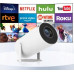Heelly PROJEKTOR RZUTNIK ANDROID TV WIFI FULL HD PRZENOŚNY SMART GŁOŚNIK OBROTOWY