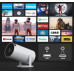 Heelly PROJEKTOR RZUTNIK ANDROID TV WIFI FULL HD PRZENOŚNY SMART GŁOŚNIK OBROTOWY